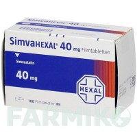 СИМВАГЕКСАЛ (SIMVAHEXAL) 40 мг таблетки 100 шт - Симвастатин HEXAL