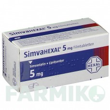 СИМВАГЕКСАЛ (SIMVAHEXAL) 5 мг таблетки 50 шт - Симвастатин HEXAL