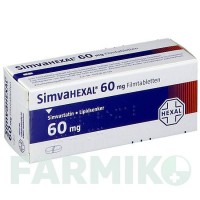СИМВАГЕКСАЛ (SIMVAHEXAL) 60 мг таблетки 30 шт - Симвастатин HEXAL