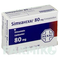 СИМВАГЕКСАЛ (SIMVAHEXAL) 80 мг таблетки 30 шт - Симвастатин HEXAL