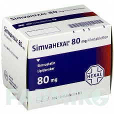 СИМВАГЕКСАЛ (SIMVAHEXAL) 80 мг таблетки 100 шт - Симвастатин HEXAL