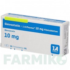 СИМВАСТАТИН (SIMVASTATIN) 10 мг таблетки 30 шт - Симвастатин 1 A PHARMA