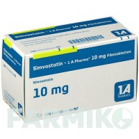 СИМВАСТАТИН (SIMVASTATIN) 10 мг таблетки 100 шт - Симвастатин 1 A PHARMA