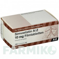 СИМВАСТАТИН (SIMVASTATIN) 10 мг таблетки 100 шт - Симвастатин ABZ PHARMA