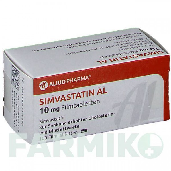СИМВАСТАТИН (SIMVASTATIN) 10 мг таблетки 100 шт - Симвастатин ALIUD PHARMA