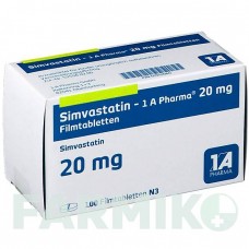СИМВАСТАТИН (SIMVASTATIN) 20 мг таблетки 100 шт - Симвастатин 1 A PHARMA