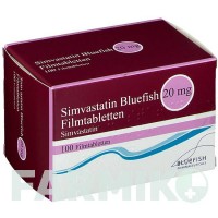 СИМВАСТАТИН (SIMVASTATIN) 20 мг таблетки 100 шт - Симвастатин BLUEFISH