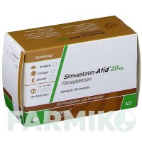 СИМВАСТАТИН (SIMVASTATIN) 20 мг таблетки 100 шт - Симвастатин DEXCEL PHARMA