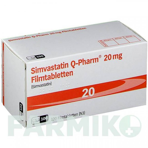 СИМВАСТАТИН (SIMVASTATIN) 20 мг таблетки 100 шт - Симвастатин JUTA PHARMA
