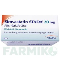СИМВАСТАТИН (SIMVASTATIN) 20 мг таблетки 50 шт - Симвастатин STADAPHARM