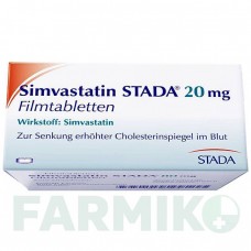 СИМВАСТАТИН (SIMVASTATIN) 20 мг таблетки 50 шт - Симвастатин STADAPHARM