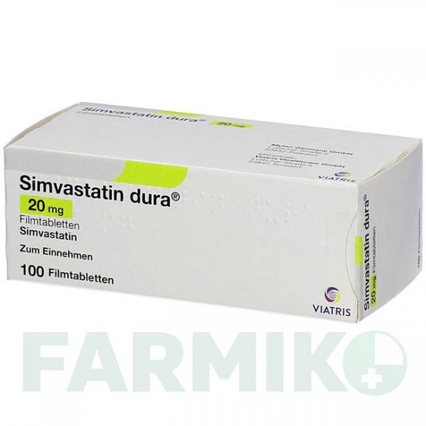 СИМВАСТАТИН (SIMVASTATIN) 20 мг таблетки 100 шт - Симвастатин VIATRIS