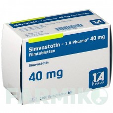 СИМВАСТАТИН (SIMVASTATIN) 40 мг таблетки 100 шт - Симвастатин 1 A PHARMA