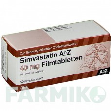 СИМВАСТАТИН (SIMVASTATIN) 40 мг таблетки 50 шт - Симвастатин ABZ PHARMA