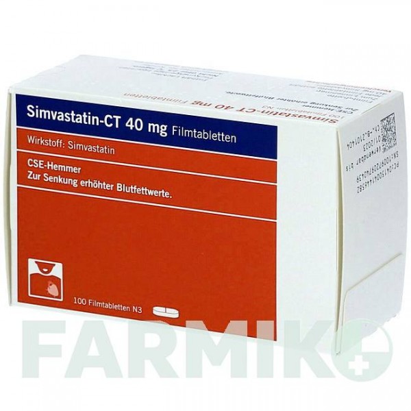 СИМВАСТАТИН (SIMVASTATIN) 40 мг таблетки 100 шт - Симвастатин ABZ PHARMA