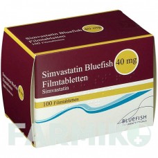 СИМВАСТАТИН (SIMVASTATIN) 40 мг таблетки 30 шт - Симвастатин BLUEFISH