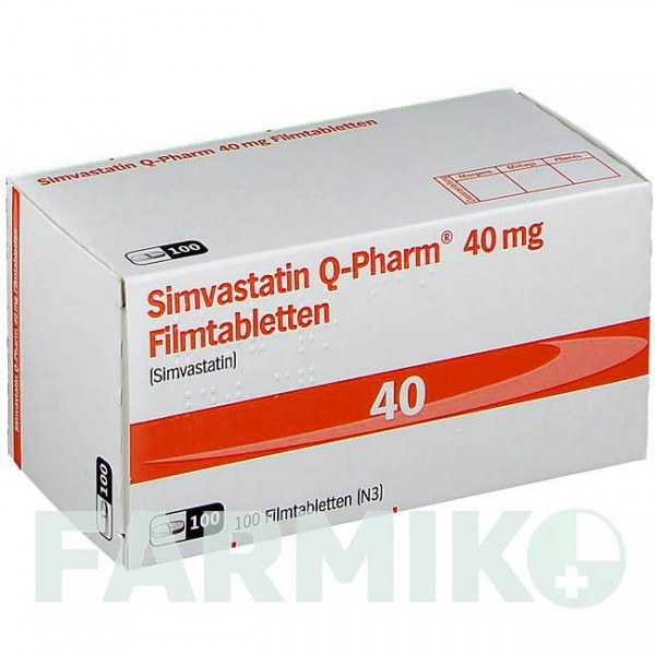 СИМВАСТАТИН (SIMVASTATIN) 40 мг таблетки 100 шт - Симвастатин JUTA PHARMA