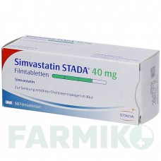 СИМВАСТАТИН (SIMVASTATIN) 40 мг таблетки 50 шт - Симвастатин STADAPHARM