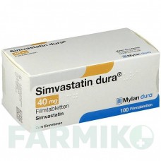 СИМВАСТАТИН (SIMVASTATIN) 40 мг таблетки 100 шт - Симвастатин VIATRIS