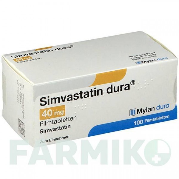 СИМВАСТАТИН (SIMVASTATIN) 40 мг таблетки 100 шт - Симвастатин VIATRIS