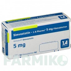 СИМВАСТАТИН (SIMVASTATIN) 5 мг таблетки 50 шт - Симвастатин 1 A PHARMA