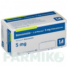 СИМВАСТАТИН (SIMVASTATIN) 5 мг таблетки 100 шт - Симвастатин 1 A PHARMA