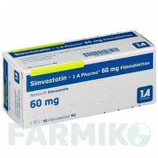 СИМВАСТАТИН (SIMVASTATIN) 60 мг таблетки 50 шт - Симвастатин 1 A PHARMA