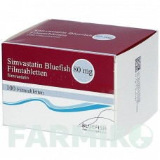 СИМВАСТАТИН (SIMVASTATIN) 80 мг таблетки 100 шт - Симвастатин BLUEFISH