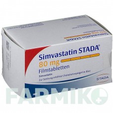 СИМВАСТАТИН (SIMVASTATIN) 80 мг таблетки 100 шт - Симвастатин STADAPHARM