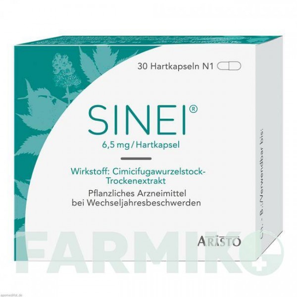 СИНЕЙ (SINEI) капсулы 30 шт - Корневище цимицифуги ARISTO PHARMA
