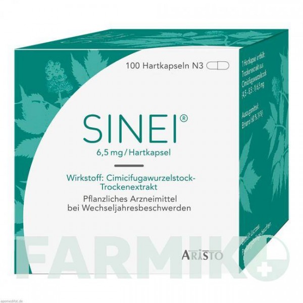 СИНЕЙ (SINEI) капсули 100 шт - Кореневище циміцифуги ARISTO PHARMA