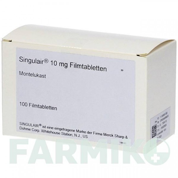 СИНГУЛЯР (SINGULAIR) 10 мг таблетки 100 шт - Монтелукаст CC PHARMA
