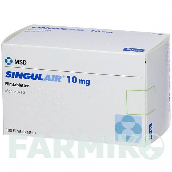 СИНГУЛЯР (SINGULAIR) 10 мг таблетки 100 шт - Монтелукаст FD PHARMA