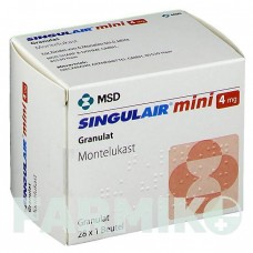СИНГУЛЯР (SINGULAIR) 4 мг гранулы 28 шт - Монтелукаст ORGANON