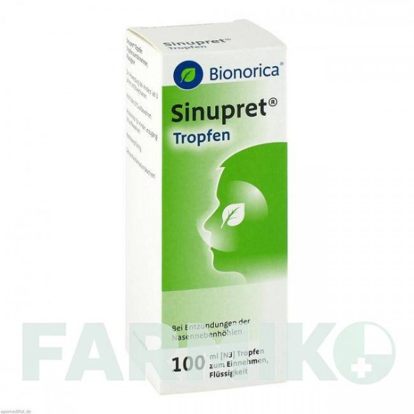 СИНУПРЕТ (SINUPRET) капли 100 мл - Активные вещества BIONORICA