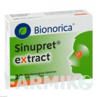 СИНУПРЕТ (SINUPRET) таблетки 20 шт - Активні речовини BIONORICA