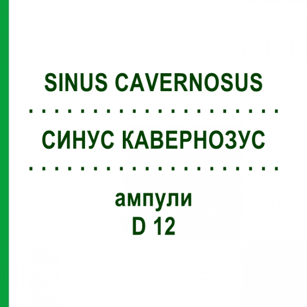 СИНУС КАВЕРНОЗУС (SINUS CAVERNOSUS) D 12 ампулы 10x1 мл - Гомеопатия WALA HEILMITTEL