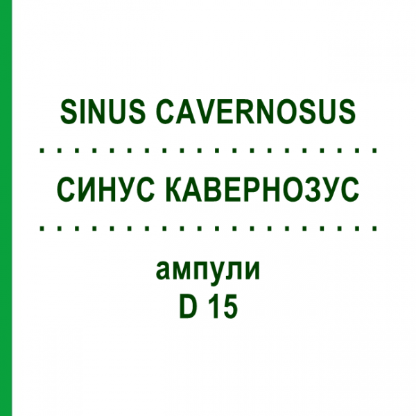 СИНУС КАВЕРНОЗУС (SINUS CAVERNOSUS) D 15 ампулы 10x1 мл - Гомеопатия WALA HEILMITTEL
