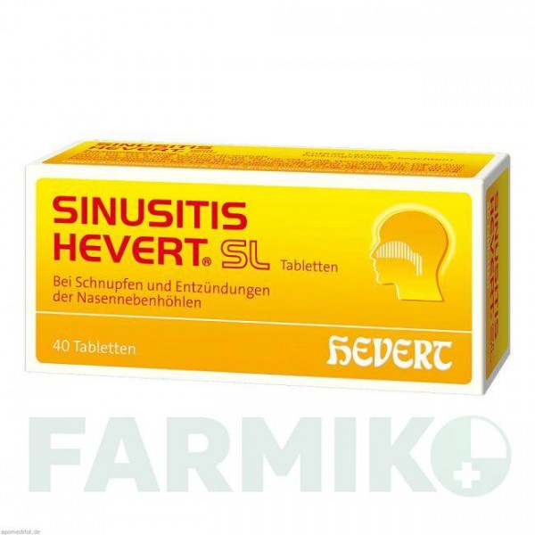 СИНУСИТ (SINUSITIS) таблетки 40 шт - Гомеопатия HEVERT
