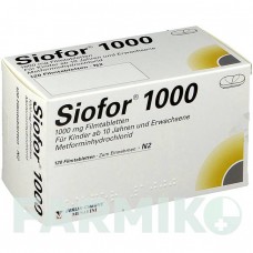 СИОФОР (SIOFOR) 1000 таблетки 120 шт - Метформин BERLIN-CHEMIE