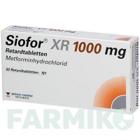 СИОФОР (SIOFOR) 1000 мг таблетки 30 шт - Метформин BERLIN-CHEMIE