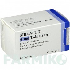 СИРДАЛУД (SIRDALUD) 6 мг таблетки 100 шт - Тизанидин HEXAL