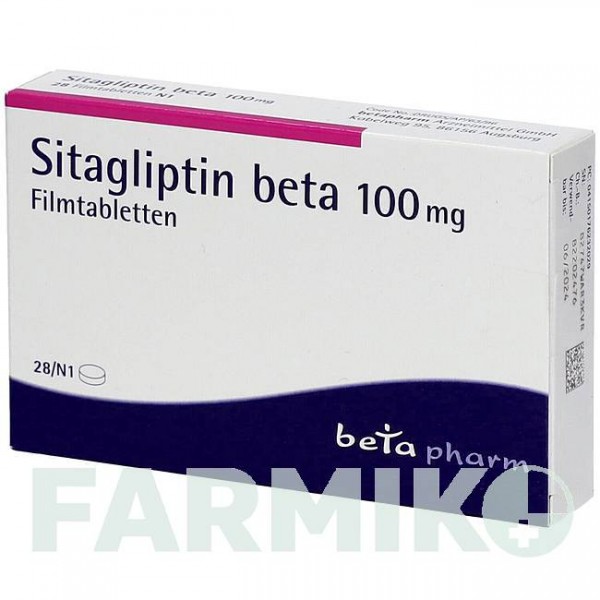СИТАГЛИПТИН (SITAGLIPTIN) 100 мг таблетки 28 шт - Ситаглиптин BETAPHARM