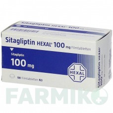 СИТАГЛІПТИН (SITAGLIPTIN) 100 мг таблетки 98 шт - Ситагліптин HEXAL