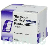 СИТАГЛИПТИН (SITAGLIPTIN) 100 мг таблетки 98 шт - Ситаглиптин ZENTIVA