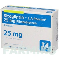 СИТАГЛІПТИН (SITAGLIPTIN) 25 мг таблетки 98 шт - Ситагліптин 1 A PHARMA