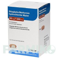 СИТАГЛІПТИН (SITAGLIPTIN) 50 мг/1000 мг таблетки 56 шт - Метформін, Ситагліптин VIATRIS