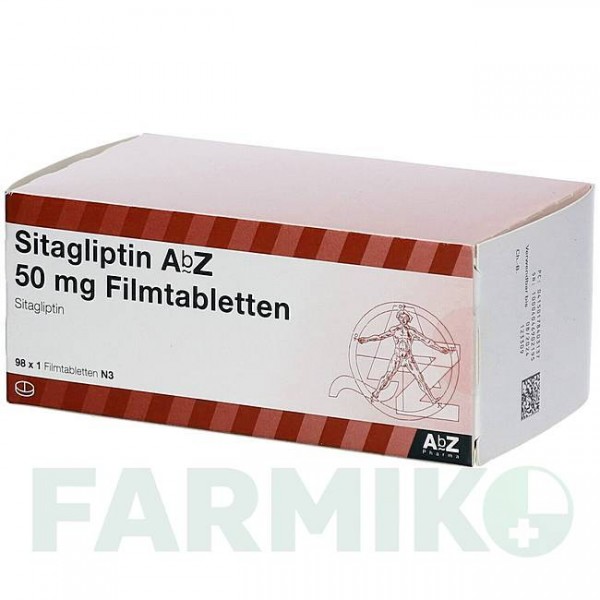 СИТАГЛИПТИН (SITAGLIPTIN) 50 мг таблетки 98 шт - Ситаглиптин ABZ PHARMA