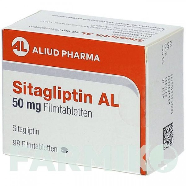 СИТАГЛИПТИН (SITAGLIPTIN) 50 мг таблетки 28 шт - Ситаглиптин ALIUD PHARMA