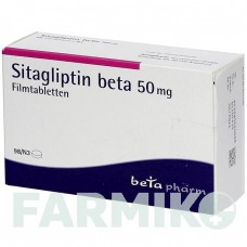 СИТАГЛІПТИН (SITAGLIPTIN) 50 мг таблетки 28 шт - Ситагліптин BETAPHARM